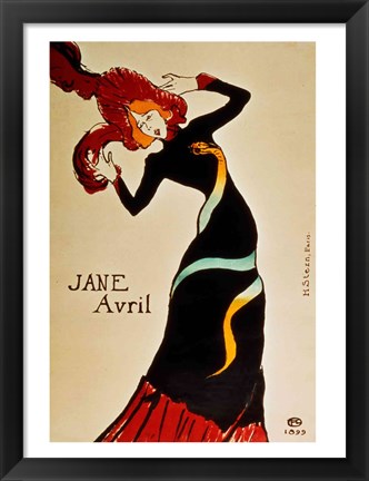 Framed Jane Avril Print