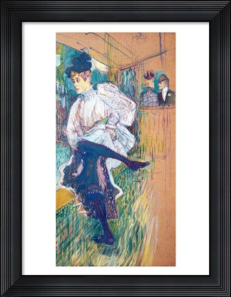 Framed Jane Avril Dancing Print