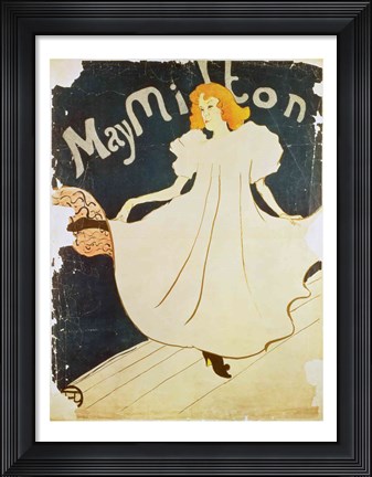 Framed May Milton, France, 1895 Print