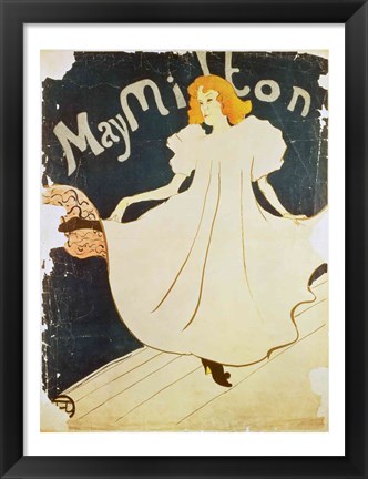 Framed May Milton, France, 1895 Print