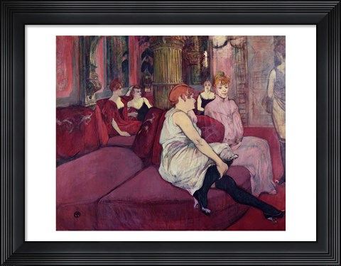 Framed In the Salon at the Rue des Moulins, 1894 Print