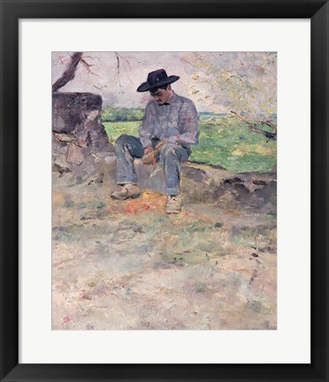 Framed Young Routy at Celeyran, 1882 Print