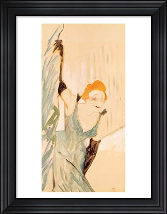 Framed Yvette Guilbert taking a Curtain Call Print