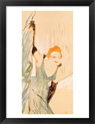 Framed Yvette Guilbert taking a Curtain Call Print