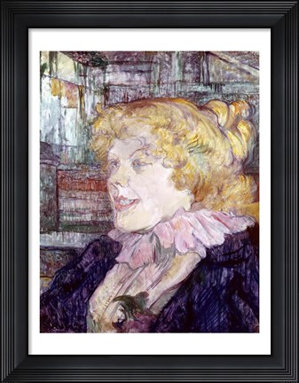 Framed English Girl from &#39;The Star&#39; at Le Havre, 1899 Print