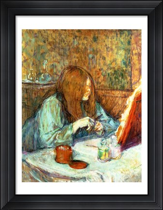 Framed Madame Poupoule at her Toilet, 1898 Print