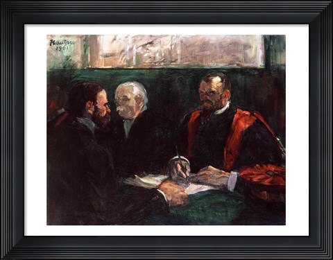 Framed Examination at the Faculty of Medicine, 1901 Print