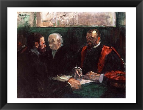 Framed Examination at the Faculty of Medicine, 1901 Print