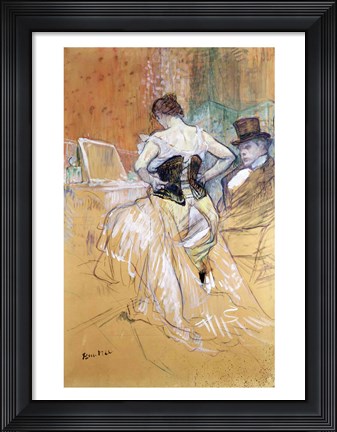 Framed Woman at her Toilet, study for &#39;Elles&#39;, c.1896 Print