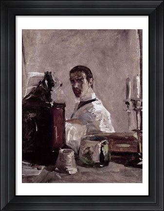 Framed Self Portrait, 1880 Print