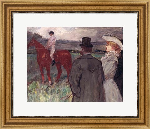 Framed At the Racecourse, 1899 Print