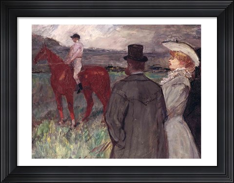 Framed At the Racecourse, 1899 Print