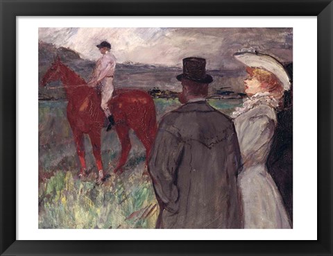 Framed At the Racecourse, 1899 Print