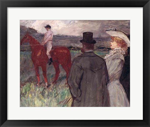 Framed At the Racecourse, 1899 Print