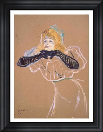 Framed Yvette Guilbert Print