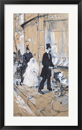 Framed First Communion Day, 1888 Print