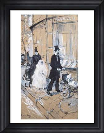 Framed First Communion Day, 1888 Print