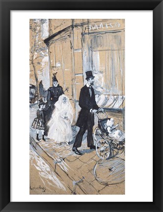 Framed First Communion Day, 1888 Print