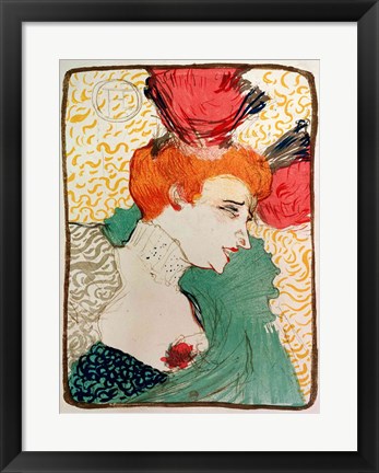 Framed Mademoiselle Marcelle Lender, 1895 Print