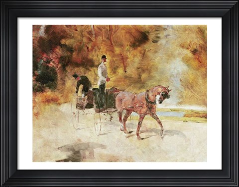 Framed Dog-Cart, 1880 Print