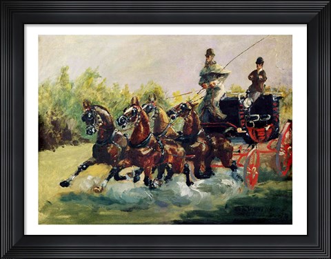 Framed Alphonse de Toulouse-Lautrec-Monfa Print