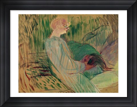 Framed Divan, Rolande, 1894 Print