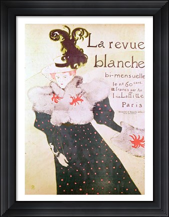 Framed Poster advertising &#39;La Revue Blanche&#39;, 1895 Print