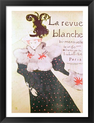 Framed Poster advertising &#39;La Revue Blanche&#39;, 1895 Print