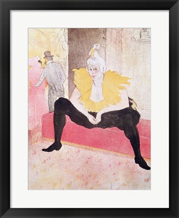 Framed Clowness Cha-U-Kao Seated, 1896 Print