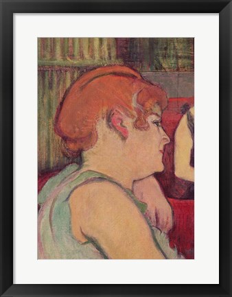 Framed In the Salon at the Rue des Moulins Print