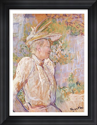 Framed Gabrielle the Dancer, 1890 Print