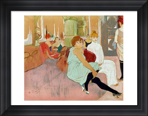 Framed In the Salon at the Rue des Moulins, 1894 Print