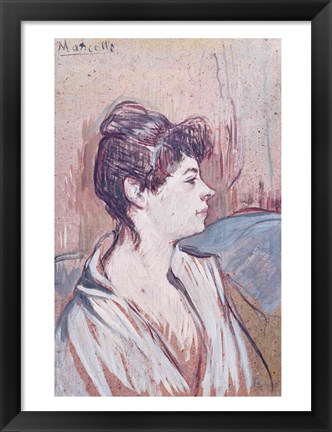 Framed Marcelle, 1894 Print