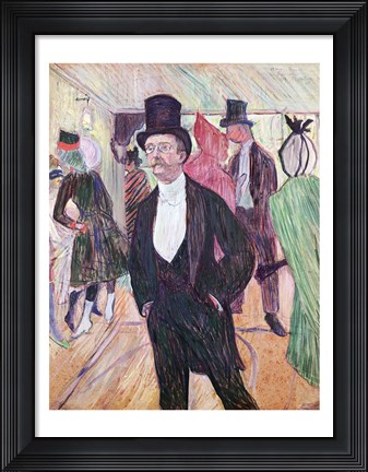 Framed Monsieur Fourcade, 1889 Print