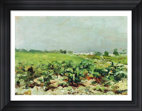 Framed Celeyran, View of the Vineyard, 1880 Print