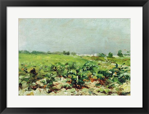 Framed Celeyran, View of the Vineyard, 1880 Print