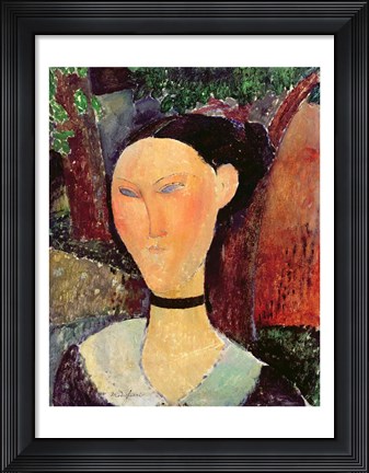 Framed Woman with a Velvet Neckband, c.1915 Print