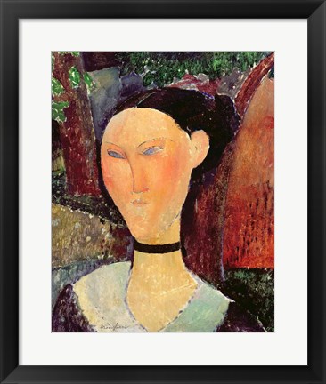 Framed Woman with a Velvet Neckband, c.1915 Print