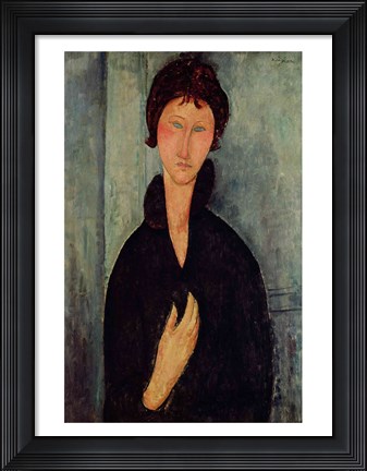 Framed Woman with Blue Eyes, c.1918 Print
