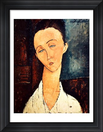 Framed Portrait of Lunia Czechowska, 1918 Print