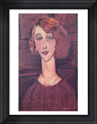 Framed Renee, 1917 Print