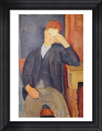 Framed young apprentice Print