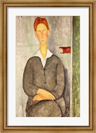 Framed Young boy with red hair, 1906 Print