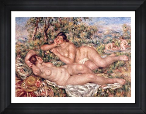 Framed Bathers - nude women Print