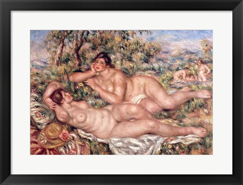 Framed Bathers - nude women Print