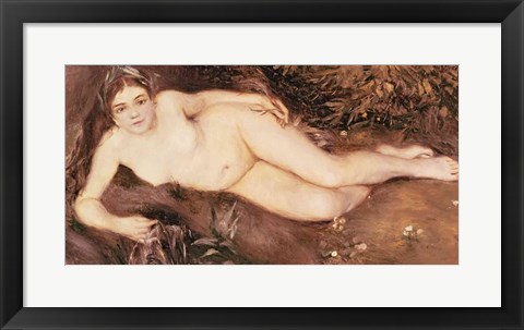 Framed Nymph by a Stream Print