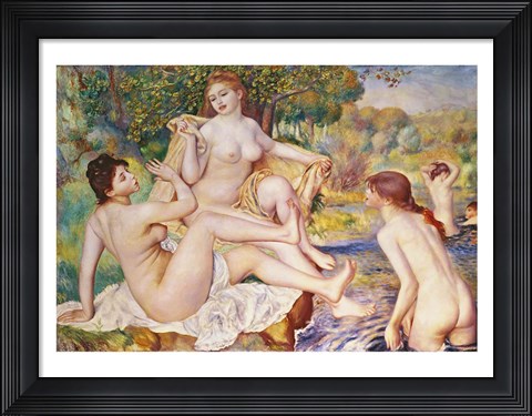 Framed Bathers, 1887 Print