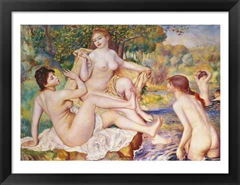 Framed Bathers, 1887 Print