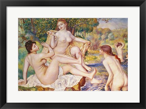 Framed Bathers, 1887 Print