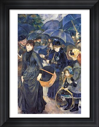 Framed Umbrellas Print